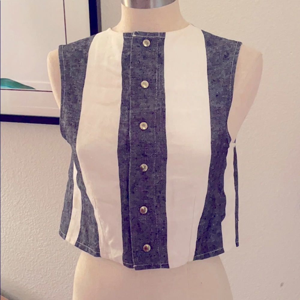 Ali Golden Vest Top